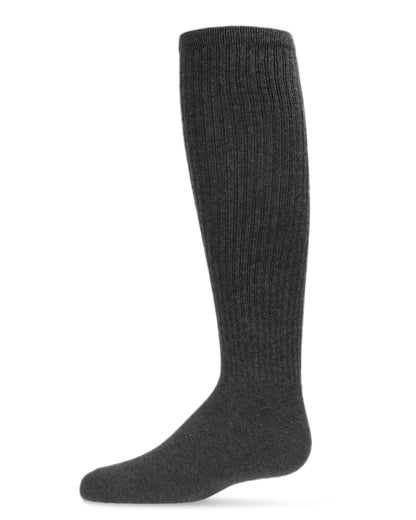 Memoi Girl's Athletic Ribbed Cotton Blend Knee High Sock - SP-1040