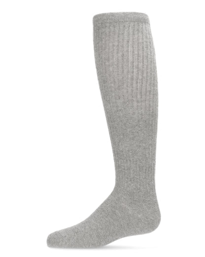 Memoi Girl's Athletic Ribbed Cotton Blend Knee High Sock - SP-1040