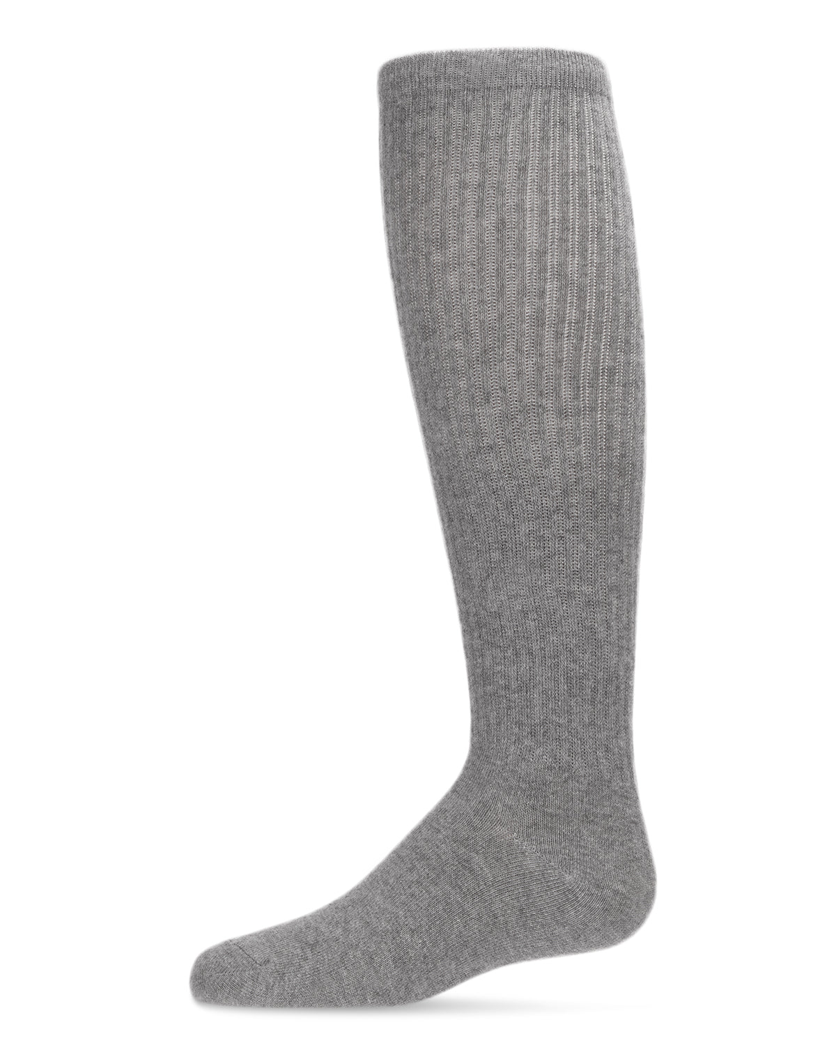 Memoi Girl's Athletic Ribbed Cotton Blend Knee High Sock - SP-1040