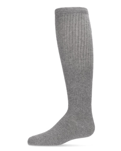 Memoi Girl's Athletic Ribbed Cotton Blend Knee High Sock - SP-1040