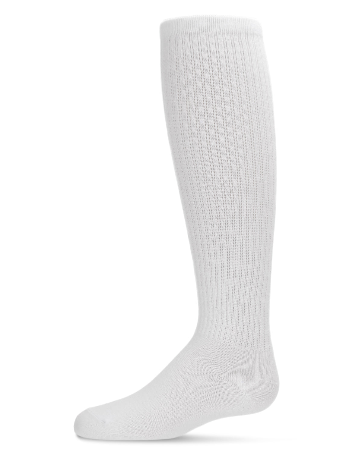 Memoi Girl's Athletic Ribbed Cotton Blend Knee High Sock - SP-1040