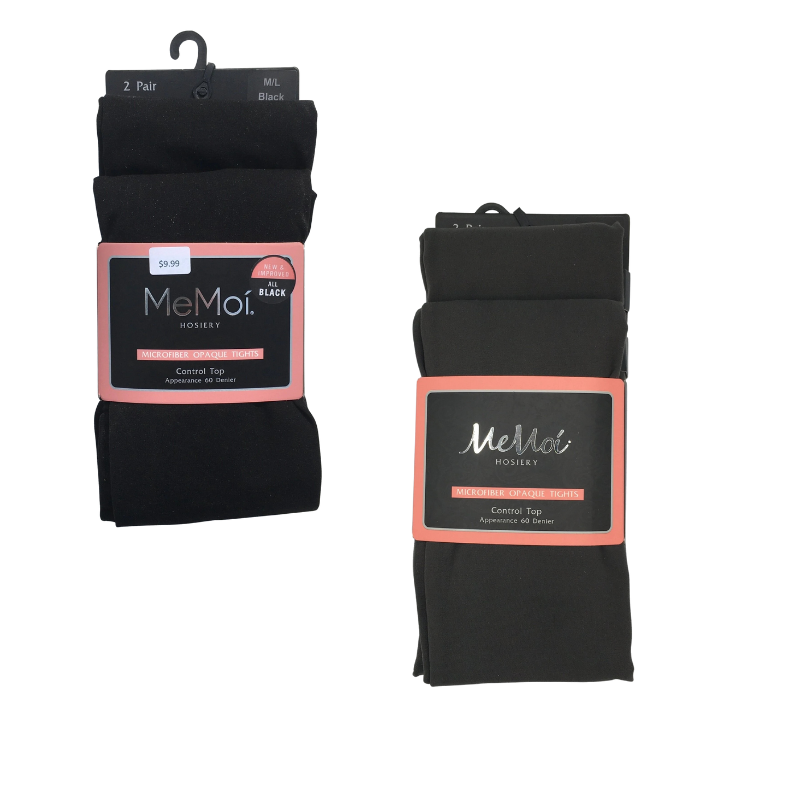 Memoi Opaque 2 Pack Tights -  MO-646