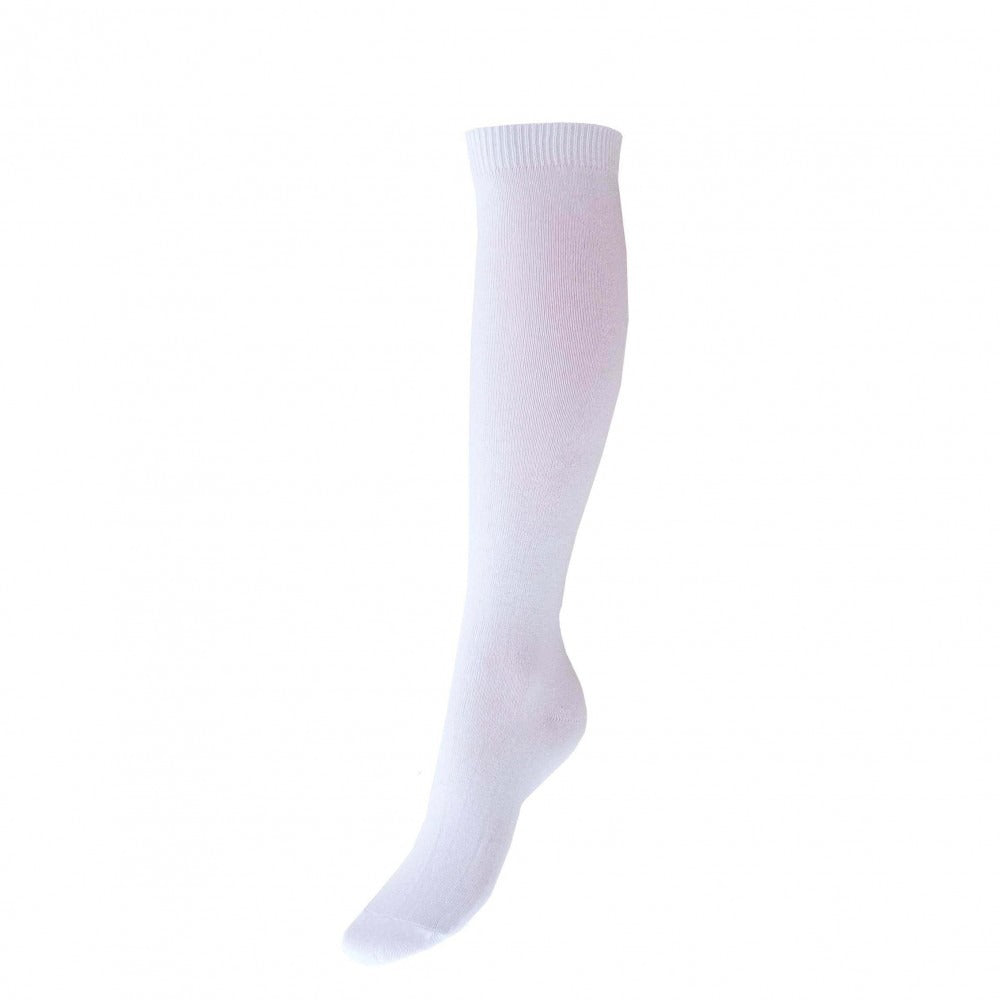 Memoi Ribbed Cotton Blend Knee High Socks - RTC-6060