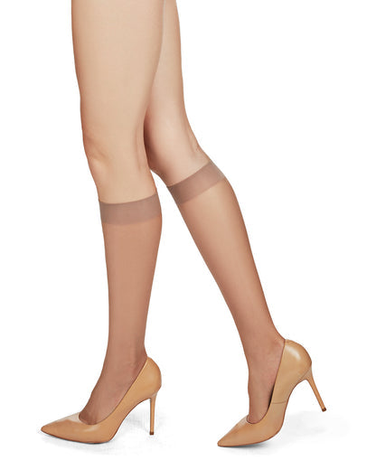 Memoi Women's  60 Denier Knee Highs - MS-725